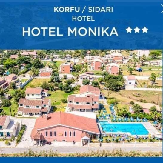 Monika Hotel Sidari Sidárion Esterno foto